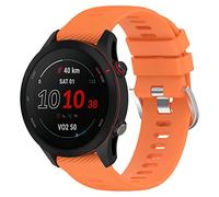 BoLuo 22mm Correa Reloj para Garmin Forerunner 255 Music/Forerunner 255,Bandas Silicone Reloj Brazalete para Garmin Venu 2 /Garmin Vivoactive 4 / Coros Vertix/Coros Apex 46mm /Apex Pro (naranja)
