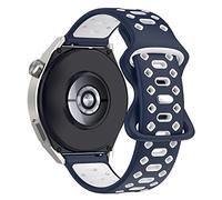 BoLuo 22mm Correa Reloj para Huawei Watch GT3 Pro 46mm / Huawei Watch GT Runner, Bandas Correa Silicone Reloj Brazalete Correa para Huawei Watch 3/ Watch 3 Pro/Huawei Watch GT3 46MM (azul blanco)