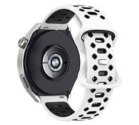 BoLuo 22mm Correa Reloj para Xiaomi Mi Watch S1 Active, Bandas Correa Silicone Reloj Brazalete Correa para Xiaomi Mi Watch S1/ MI Watch Color 2 / MI Watch Sport/MI Watch Color Watch (blanco negro)