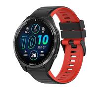 BoLuo 22mm Reloj Correa para Garmin Forerunner 265, Bandas Correa Silicona Bracelet Brazalete Strap para Garmin Forerunner 965 /Forerunner 955 / Forerunner 945 / Descent G1 / Instinct 2 (nero rosso)