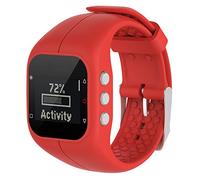 BoLuo Correa para Polar A300, Bandas Correa Repuesto,Correas de Reloj, Silicona Reloj Recambio Ajustable Brazalete Correa Repuesto Strap Wristband para Polar A300 Watch Accessories (rojo)