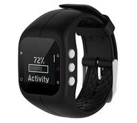 BoLuo Correa para Polar A300, Bandas Correa Repuesto,Correas de Reloj, Silicona Reloj Recambio Ajustable Brazalete Correa Repuesto Strap Wristband para Polar A300 Watch Accessories (negro)