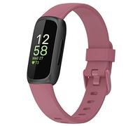 BoLuo Reloj de Correa para Fitbit Inspire 3, Bandas Correa Repuesto Strap Correas Reloj Armband Silicone Bracelet Recambio Brazalete Correa Wristband para Fitbit Inspire 3 Watch (large, rosa)