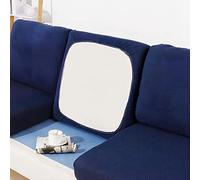 BOLUXIU Funda de cojín para asiento de sofá, elástica, varios colores, adecuada para todos los sofás, color azul marino, fundas de almohada (16 pulgadas)