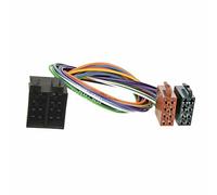 Bolwins R32CS - Cable alargador ISO de 24 cm para radio de coche, adaptador ISO macho a hembra, Plug & Play, universal, compatible con radios de coche, multicolor, alambre de cobre