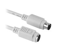 Bolwins R48C PS/2 Cable alargador de 5 m - Cable macho a hembra de alta calidad para ratón y teclado, cable de conexión PS/2 para un alcance y flexibilidad óptimos