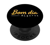 Bom Dia En Algarve Portugal Vacaciones Diciendo PopSockets PopGrip Adhesivo