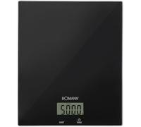 Bomann® Báscula de cocina digital | alta precisión | pasos de 1 g | hasta 5 kg | función de pesaje | vidrio estable | gr, lb:oz, ml + unidad de taza | báscula de cocina digital KW 6085 CB negro