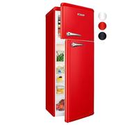 Bomann Double Door Refrigerator DTR 353 (Red) Garantías de electrodomésticos, Rojo, Único