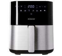 Bomann, Freidora de aire caliente 5L, 8 programas automáticos con ajuste individual de tiempo y temperatura, Pantalla LED, 5L, FR6069HCB, Negro/Acero inoxidable