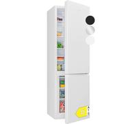 Bomann Frigorífico con congelador, clase energética D, 180 cm, congelador silencioso de 39 dB, 4 estantes y 3 cajones, tope de puerta intercambiable, 269 L, color blanco