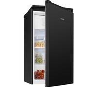 Bomann Frigorífico KS 7254 Negro con Congelador - 91 L - 2 Estantes - Cajón para Verduras - 0°~8°C - Silencioso - Frigorífico Pequeño