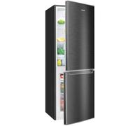 Bomann, Frigorífico y Congelador 173L KG7359-Negro, Frigorífico 121L, Congelador 4 Estrellas 52L, Control de Temperatura, Iluminación LED, Diseño Reversible, Ideal para Cocina Moderna