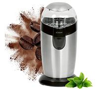 Bomann KSW 445 Molinillo de café eléctrico, 120 W, 40 Grams, Acero Inoxidable, Gris y Negro
