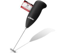 Bomann MS 344 Espumador de Leche, Funciona con 2 Pilas AA, Acero Inoxidable, Negro