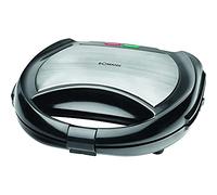 Bomann ST/WA 1364 CB - Sandwichera, gofrera y grill 3 en 1 con placas intercambiables, color negro y plata