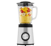 Bomann UM 6084 CB Blender 700W | Batidora | Libre BPA | Vidrio macizo | Hoja de acero inoxidable 4 compartimentos | Batidora de 1,5 l | Función Ice Crush | 3 niveles | Función Turbo | Tapa