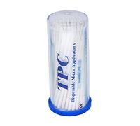 Bomaoer 100 piezas de producto desechable dental micro aplicador cepillo flexible superfino blanco