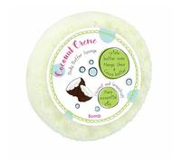 Bomb Cosmetics Esponja con infusión de jabón corporal 2 en 1, exfoliante, hidratante, triple mantequilla, con jabón en el interior de crema de coco