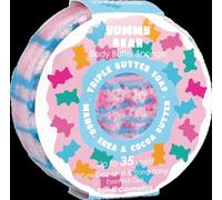 Bomb Cosmetics Esponja con infusión de jabón corporal 2 en 1, exfoliante, hidratante, triple mantequilla, con jabón en el interior de Yummy Bear