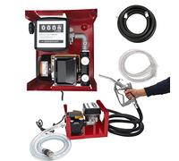 Bomba Aceite Trasvase Gasoil 60l/min 550W Bomba Trasvase Gasoil, 220V Bomba para Trasvase de Combustible con Manguerasy Pistola de Dispensación