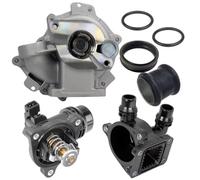 Bomba agua coche Compatible Con Para E87 E90 E91 E92 X1 E84 N46 Termostato Refrigerante Bomba Agua Motor Automóvil Con Kit Brida OEM 11517515778 11537510959
