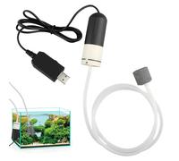 Bomba Aire Acuario USB Silenciosa Aireador Portátil con Piedra Difusora para Peceras de Agua Dulce y Salada Mini Bomba Oxigenadora 1W para Hidroponía y Acuarios Pequeños hasta 40L Pesca al Aire Libre