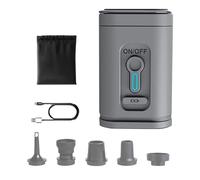 Bomba Aire Portátil - Inflador Bote Camping Exterior | Recargable USB 1200mAh Eléctrico Colchón | 5 Boquillas Succión Luz LED Modo SOS | para Flotadores Piscina Cama Aire Natación Bolsas Vacío