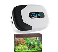 Bomba aireadora de oxígeno - Aireador de acuario silencioso recargable USB 12×7×5cm | Bomba de aire 1W 2600mAh 3L/Min Intermittent 70H para suministro de oxígeno de acuario