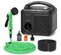 Bomba autocebante compatible con batería de iones de litio Makita de 18 V, bomba de agua autocebante portátil, bomba de riego con tubo de salida de agua de 15 m, tubo de entrada de agua de 3 metros