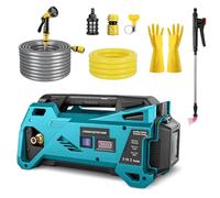 Bomba autocebante compatible con Makita 18 V, bomba de agua portátil autocebante de 4,5 bar, bomba de agua eléctrica inalámbrica para jardín, piscina, acuarios (sin batería)