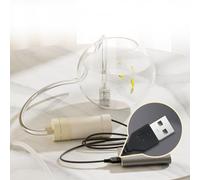 Bomba autocebante eléctrica USB con sifón automático, drenaje de transferencia de agua de grado alimenticio con filtro inoxidable para elaboración casera, acuario y jardín (3 metros)