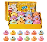 Bomba Baño Set - 23.5cm Bolas Efervescentes | Juguete Sořpresa Pato Niño - Kit Baño Suave Resina | Paquete Relajación Colorido | Regalo Infantil, SPA, Cumpleaños
