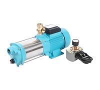 Bomba centrífuga de 1300 W, 4000 L/h, 9,8 bar, bomba de agua doméstica, bomba de jardín, con interruptor de presión, bomba de agua, acero inoxidable, 230 V