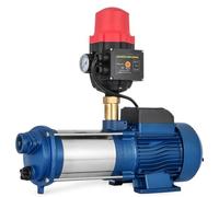 Bomba centrífuga de refuerzo de 2,2 kW, 9600 l/h, 1 HP, eléctrica, con interruptor, para riego de jardines y uso industrial. Alta presión de elevación de 100 m. Fabricada en acero inoxidable y hierr
