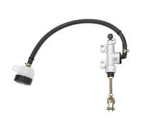 Bomba Cilindro maestro freno delantero Depósito de bomba de cilindro maestro hidráulico de freno de pedal trasero apto para motocicleta Dirt Bike ATV Bomba Hidráulica Principal