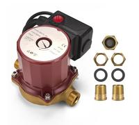 Bomba circuladora de 115 V 1/25 HP apta para Grundfos UP15-18B5 59896114, circulador de sistema abierto de extremo de sudor de 1/2 pulgadas, circulador de agua caliente, rojo
