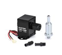 Bomba Combustible Externa Bomba Combustible Electrónica 12V Presión 2,5-7PSI 90LPH Gasolina Diésel Compatible Con FEP12SV E8012S Para Carburador Automático Y Motocicleta(HEP04BK)