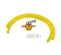 Bomba Combustible Moto Universal CNC Tanque Gas Interruptor Combustible Grifo De Gasolina Interruptor Gasolina Válvula De Cierre Grifo De Bomba Llave De Purga Para ATV(Gold Set)