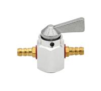 Bomba Combustible Moto Universal CNC Tanque Gas Interruptor Combustible Grifo De Gasolina Interruptor Gasolina Válvula De Cierre Grifo De Bomba Llave De Purga Para ATV(Silver Switch)