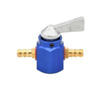 Bomba Combustible Moto Universal CNC Tanque Gas Interruptor Combustible Grifo De Gasolina Interruptor Gasolina Válvula De Cierre Grifo De Bomba Llave De Purga Para ATV(Blue Switch)