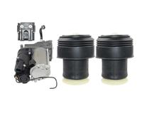 Bomba compresora de suspensión neumática con 2 resortes neumáticos traseros 37226785506 37126790080 compatible con X5 X6 E70 E71 E72 3.0 2007-2014