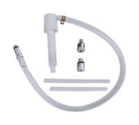 Bomba de aceite de engranaje inferior marina de 3/8 pulgadas, adaptador giratorio de metal con 2 tubos de succión de 8 mm y 10 mm para cambio de lubricante de engranajes de motor fueraborda, botellas