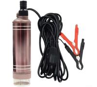 Bomba de aceite eléctrica de 12 V/24 V, 150 W, bomba sumergible con 3 salidas, altura de extracción de 8 m, flujo de 45 l/min, aleación de aluminio, protección contra el óxido para diésel y líquidos