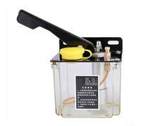 Bomba de aceite lubricante manual, sistema de lubricación de capacidad de 0,8 L para máquinas herramientas, centro de mecanizado con distribuidor de aceleración 5 ml/velocidad de flujo mínimo (mano