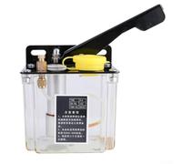 Bomba de aceite lubricante manual, sistema de lubricación de capacidad de 0,8 L para máquinas herramientas, centro de mecanizado con distribuidor de aceleración 5 ml/velocidad de flujo mínimo (mano