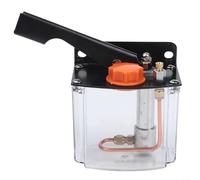 Bomba de aceite manual, capacidad del lubricador de presión 0.8L para máquinas herramientas, centro de mecanizado, bomba de lubricación manual para grasa de molino de torno CNC (mano izquierda)