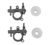 Bomba de aceite para motosierra, 2 piezas con engranaje de accionamiento sin fin para sierra de 25 cc y 38 cc, pieza de repuesto de aleación de aluminio