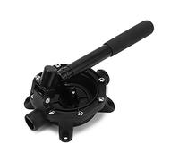 Bomba de achique manual de diafragma autocebante 45L / min 720 GPH, aluminio y ABS, manguera 33 mm (1-1/4") - gran caudal y durabilidad, diseño compacto con mango de alum