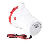 Bomba de Achique Marina, Alta Resistencia y Bajo Consumo, Bomba Sumergible 7570 LPH con Eje Acero Inoxidable 24V for Barcos, Piscinas, Spas, Embarcaciones y Náutica